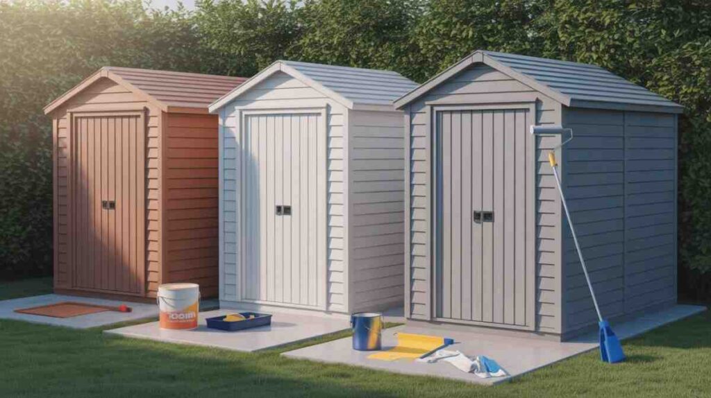 Paint a Plastic Shed by understanding different plastic shed types, including resin, PVC, and polyethylene, with proper surface preparation and painting techniques.